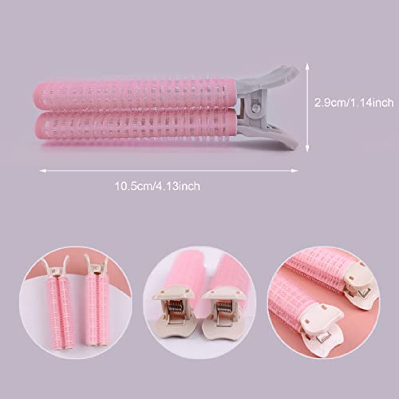 前髪カーラー 太め 手巻きカーラー 前髪ロール マジックカーラー 理髪 くるんと前髪キープ 楕円形 ヘアふんわりカーラー DIY ヘアスタイル 10個