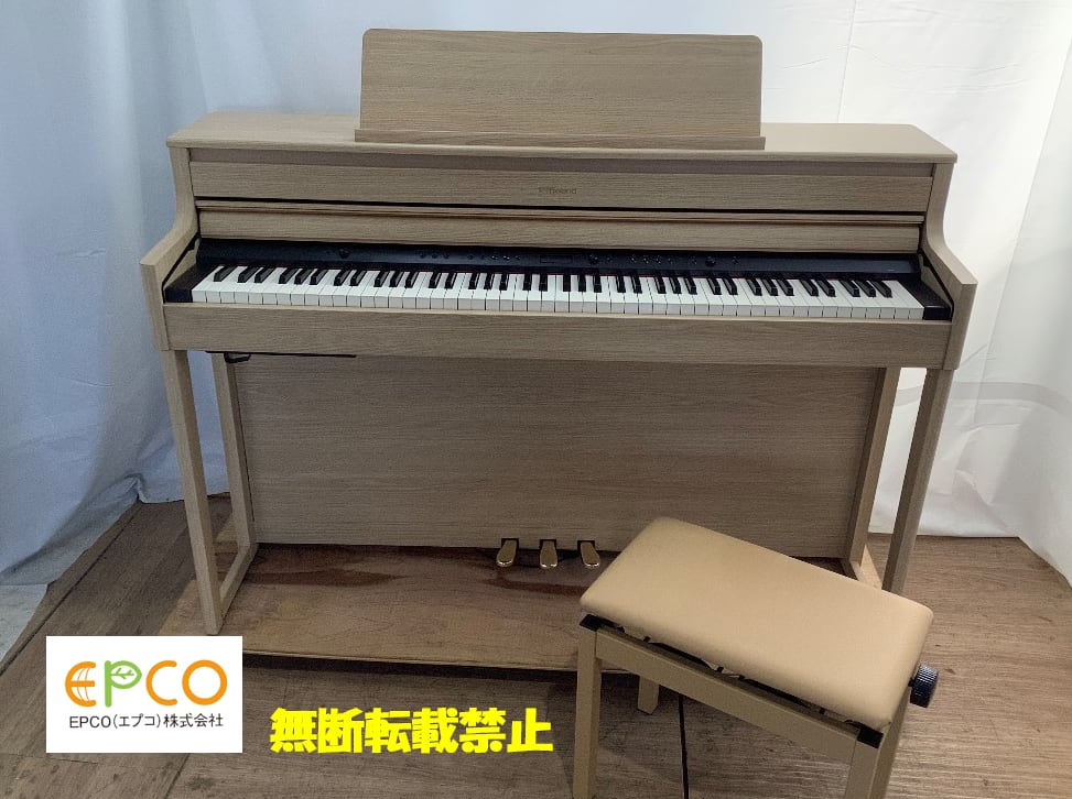 ★43305【電子ピアノ】ROLAND HP704LA 19年製