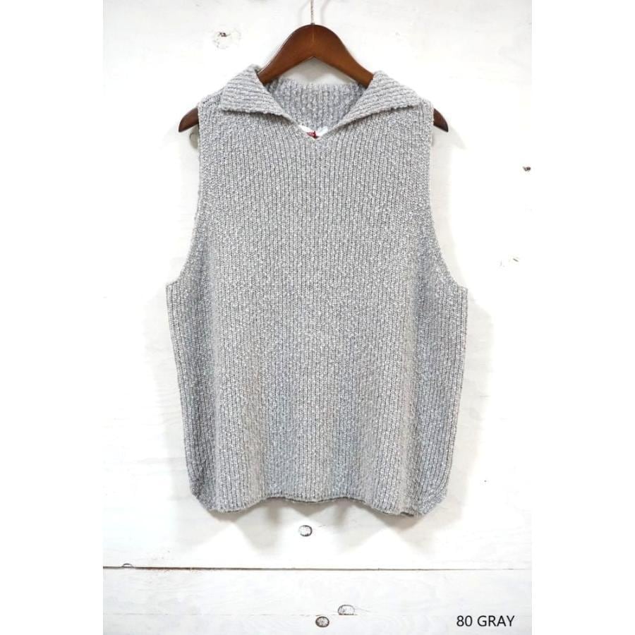 YARRA (ヤラ) 折り返しカラーニットベスト　YR-1618-234