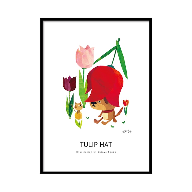 ポスター　A2サイズ(42cm×59.4cm)　『TULIP HAT』