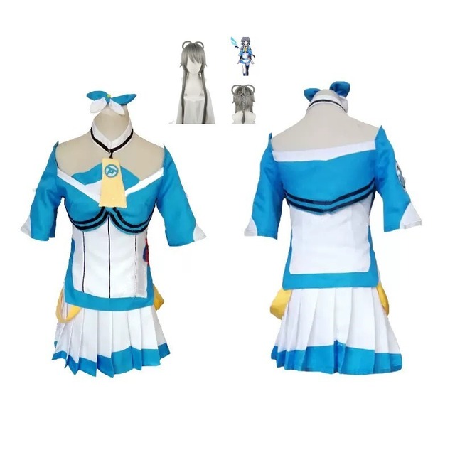 K1547b VOCALOID3 China Project 洛天依 風　コスプレ衣装+ウィッグ+ソックス+髪飾り+靴カバー  cosplay　コスチューム ハロウィン　イベント