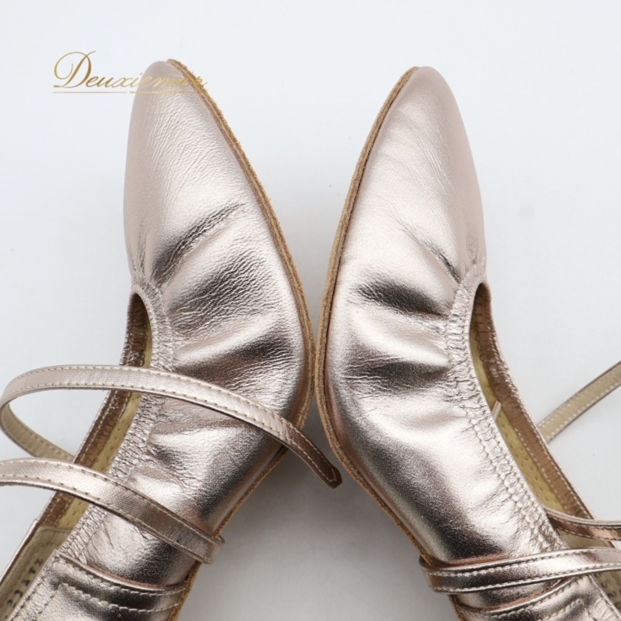 社交ダンス 衣装 スタンダード シューズ 23 1/2サイズ ピンク系 Chacott チャコット 日本製 靴 くつ ヒール レディース 光沢 ストラップ ダンスシューズ イベント ステージ パーティー 明るい