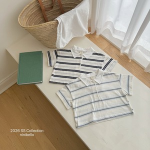 [ninibello] Poki Collar Tee +fee2 / [니니벨로] 포키카라티