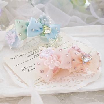 プリンセス気分のふんわりフラワーリボン 00572