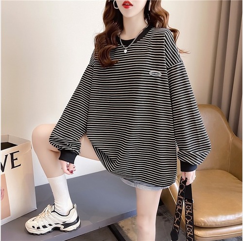 【春夏新作】ファッション/人気トップス♪ホワイト/ブラック2色展開◆stbfot-nk02147