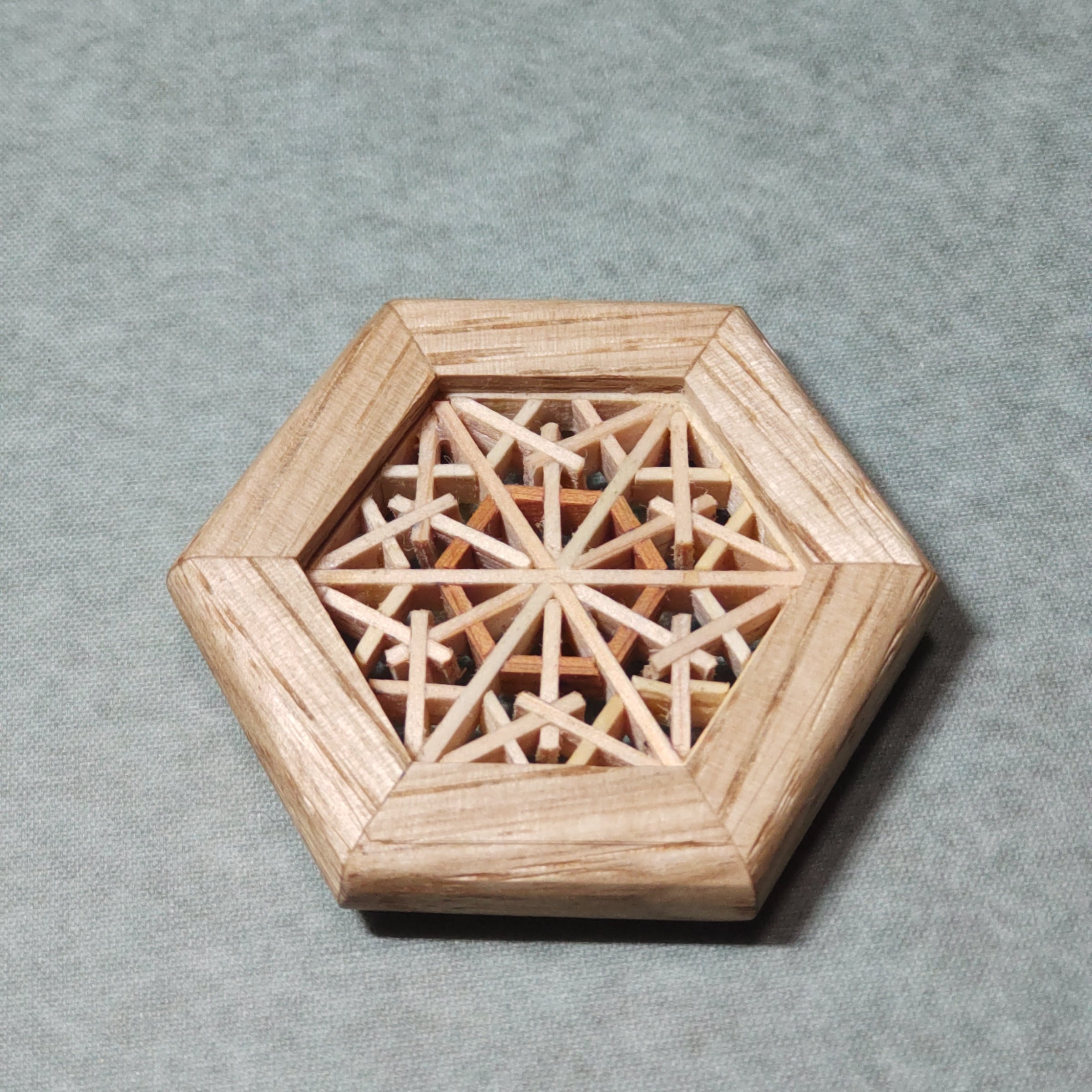No.８　正絹　小紋（単品）　寄せ柄　花　桜　紅葉　毘沙門亀甲　扇 袋帯 毘沙門亀甲 | 福岡 博多織の織元 着物・呉服・和装小物 OKANO博多
