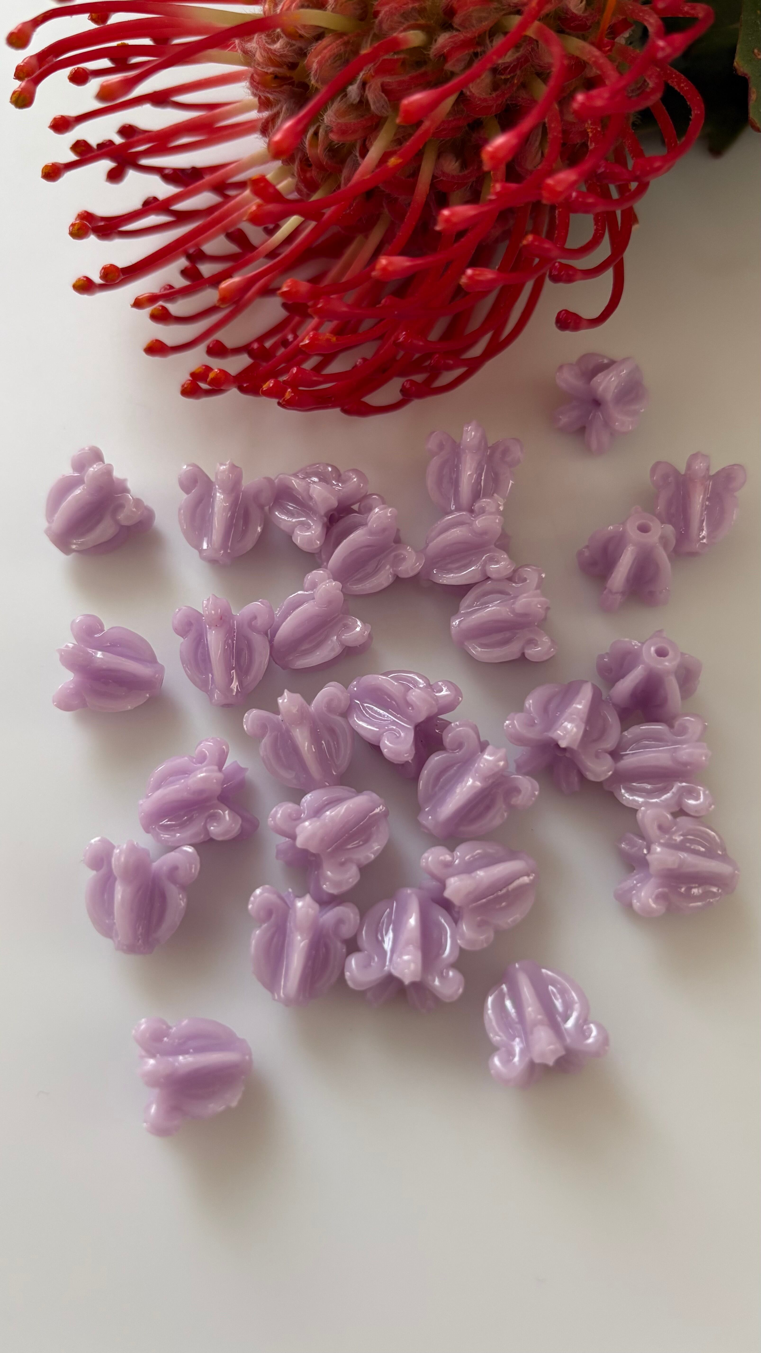 purple crown flower / パープルクラウンフラワー / 10pc