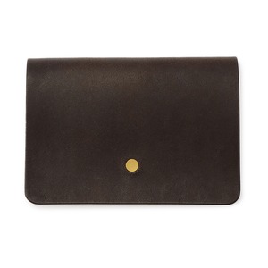 forme Hand wallet Liscio dark brown