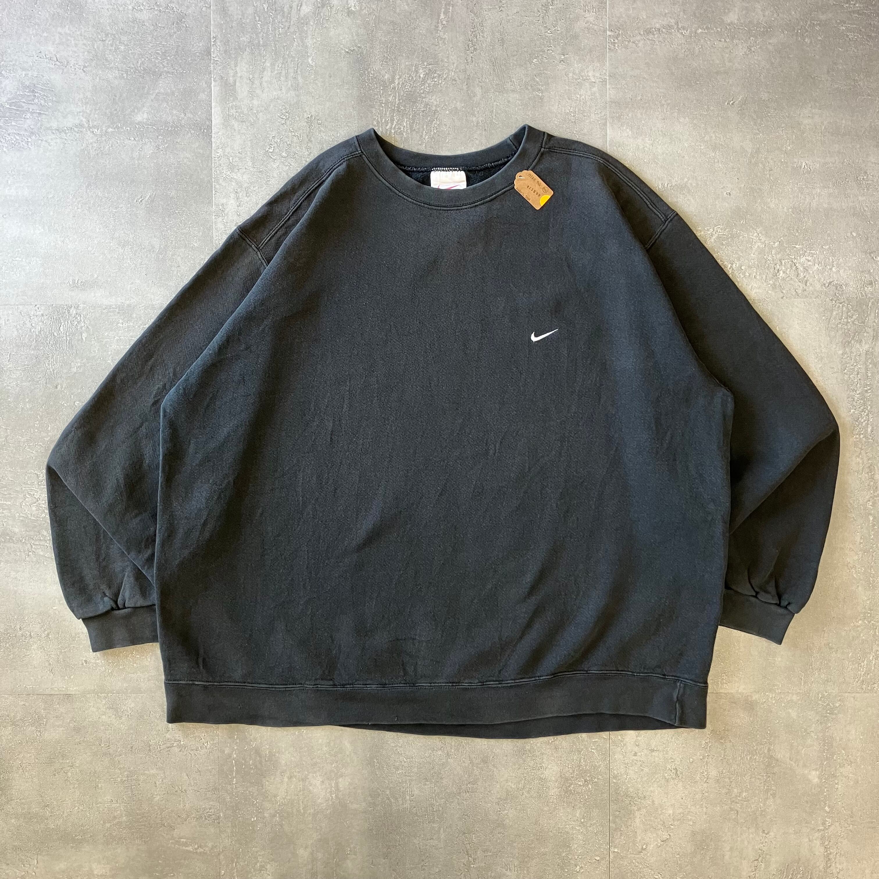 NIKE 90s usa製 ブラック スウェット ワンポイント XXL No.1819