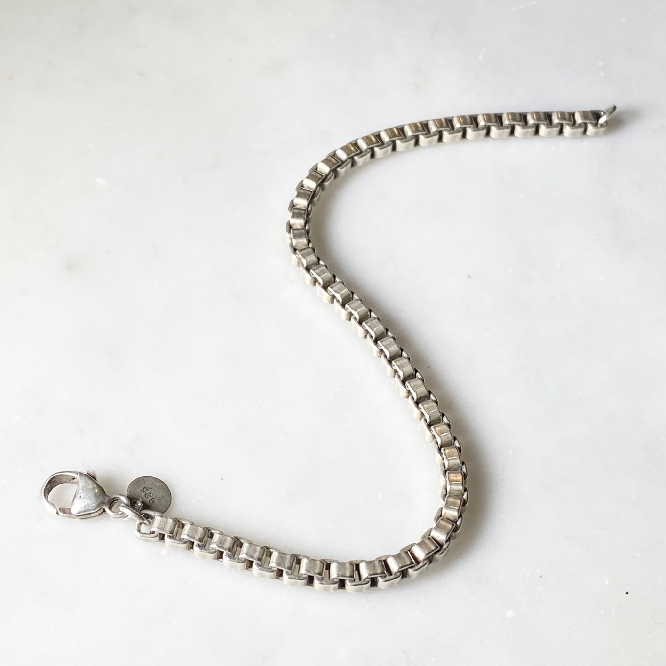 TIFFANY silver “venetian” chain bracelet (size 18.7cm)(1) | NOIR 