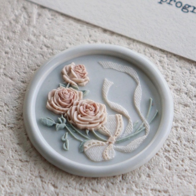 Lace Bouquet 25mm・シーリングスタンプ