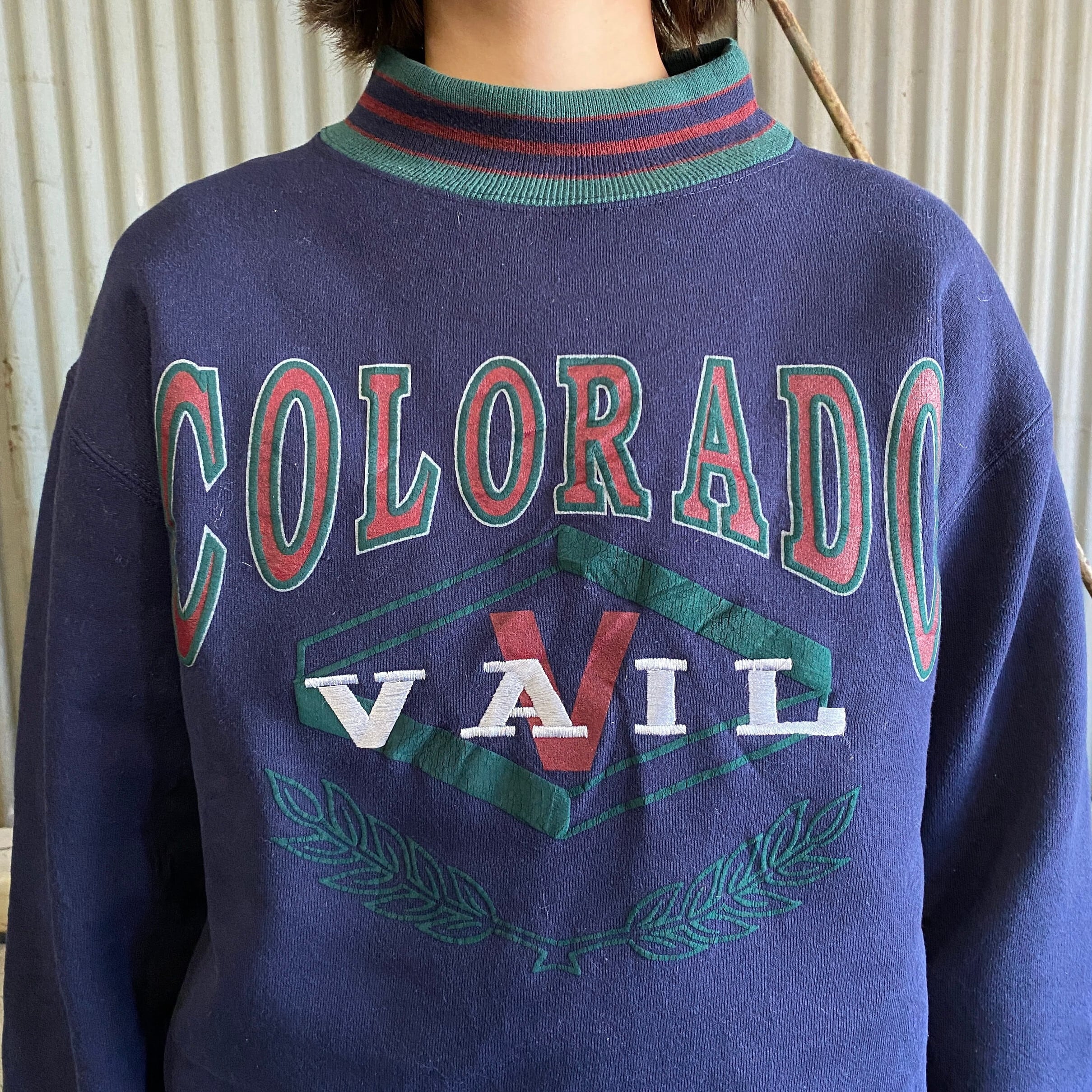 90年代 USA製 COLORADO VAIL カレッジロゴ スウェットシャツ