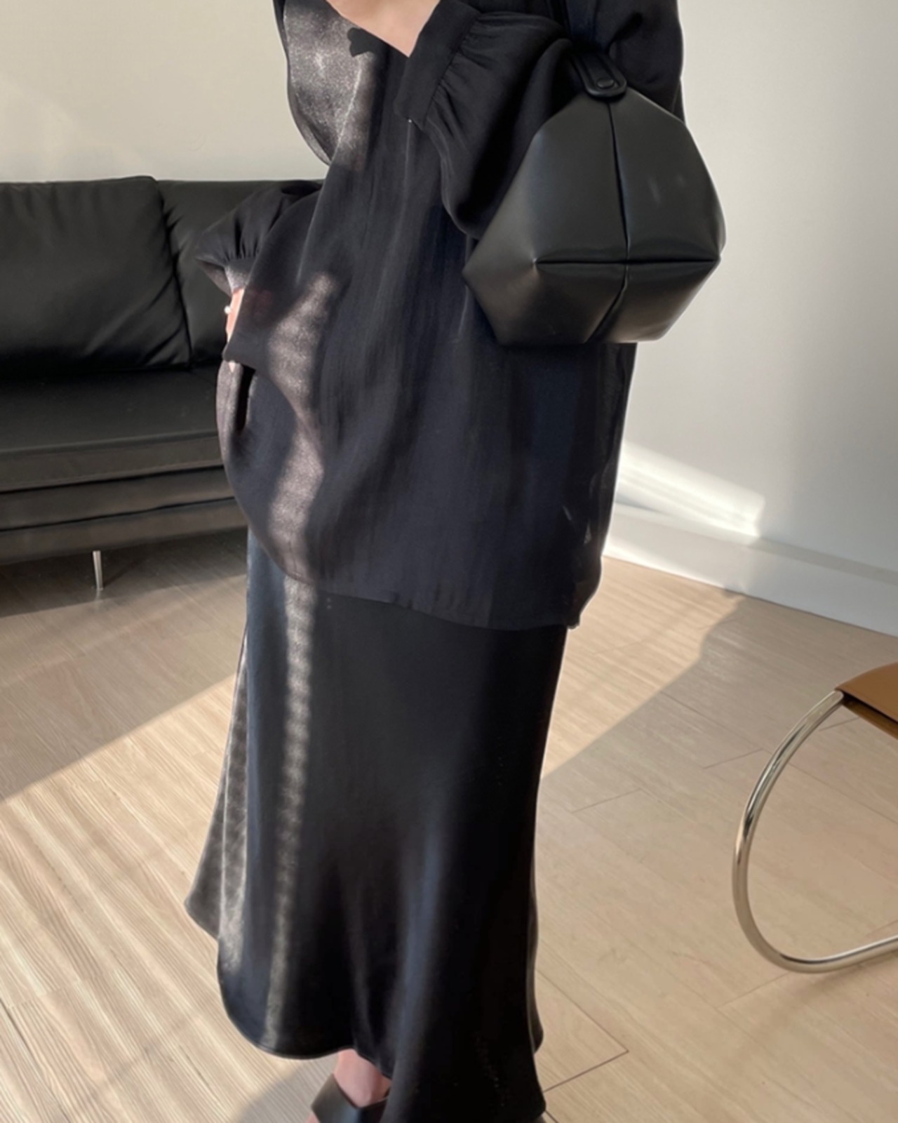 Shiny long mermaid skirt L0153