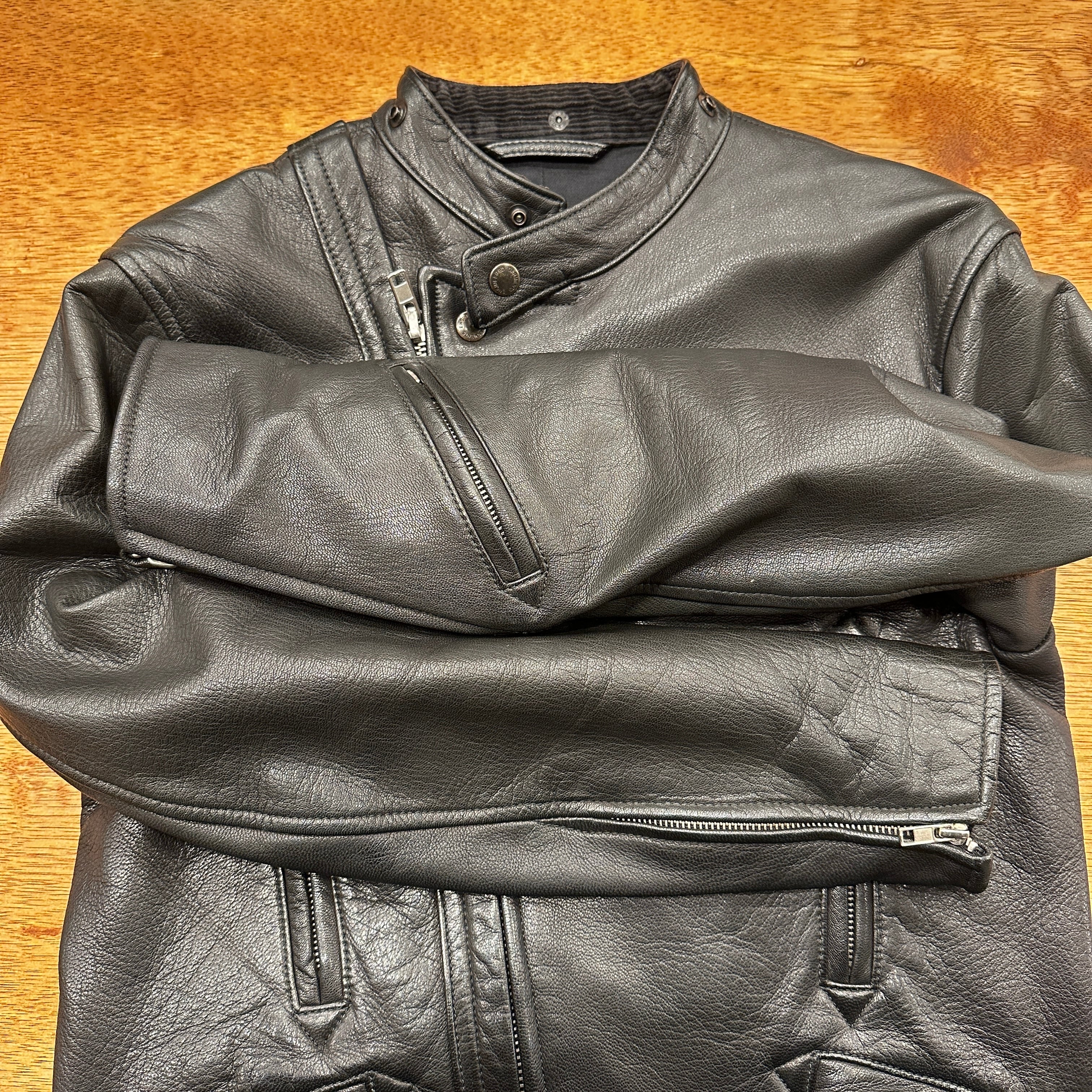 ENGINEERED GARMENTS×GOLDEN BEAR SINGLE RIDERS HOODED LEATHER