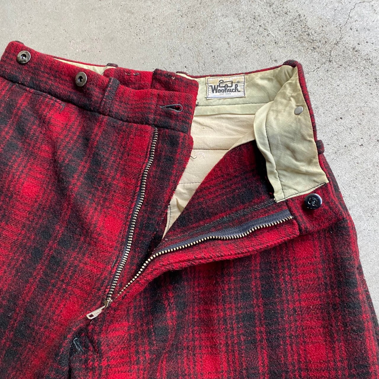 70年代 USA製 WOOLRICH ウールリッチ チェック柄 ウールハンティング