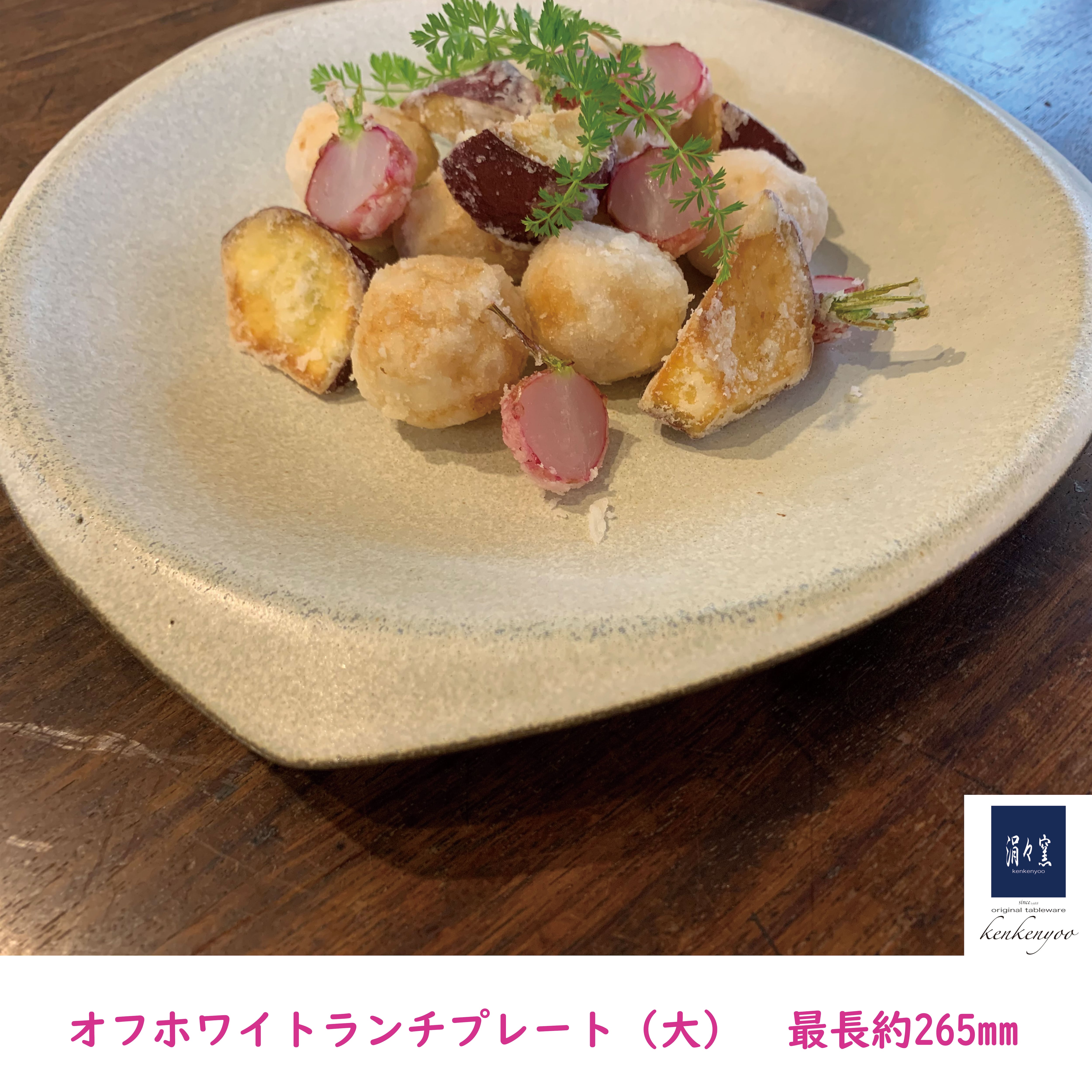 オフホワイトランチプレート（大）wb-9 和食器 大皿 おしゃれ