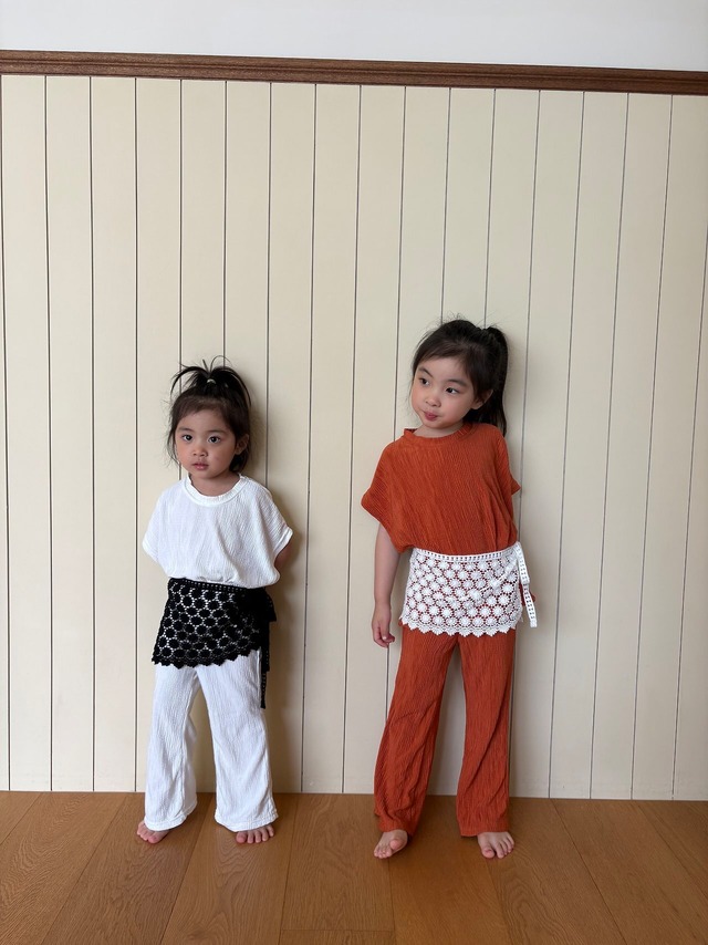 [予約][送料無料]《pepper》Pleats T(kids)22