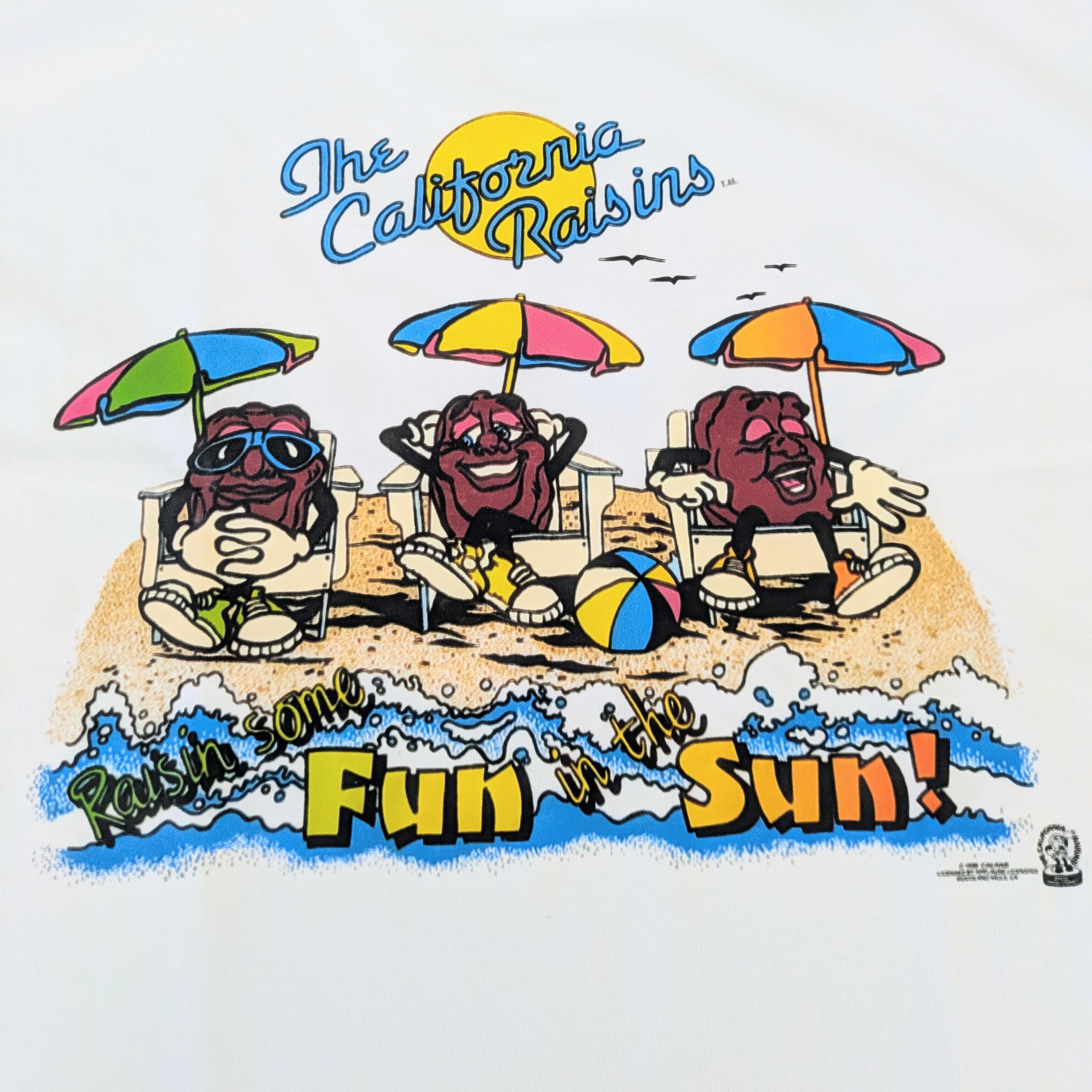 【 California Raisins ( カリフォルニアレーズン )】『 PARASOL 』/ Tシャツ〚アメリカン雑貨 アメトイ〛