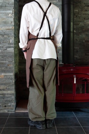 Root apron Long BR / ルートエプロン ロング（ブラウン）