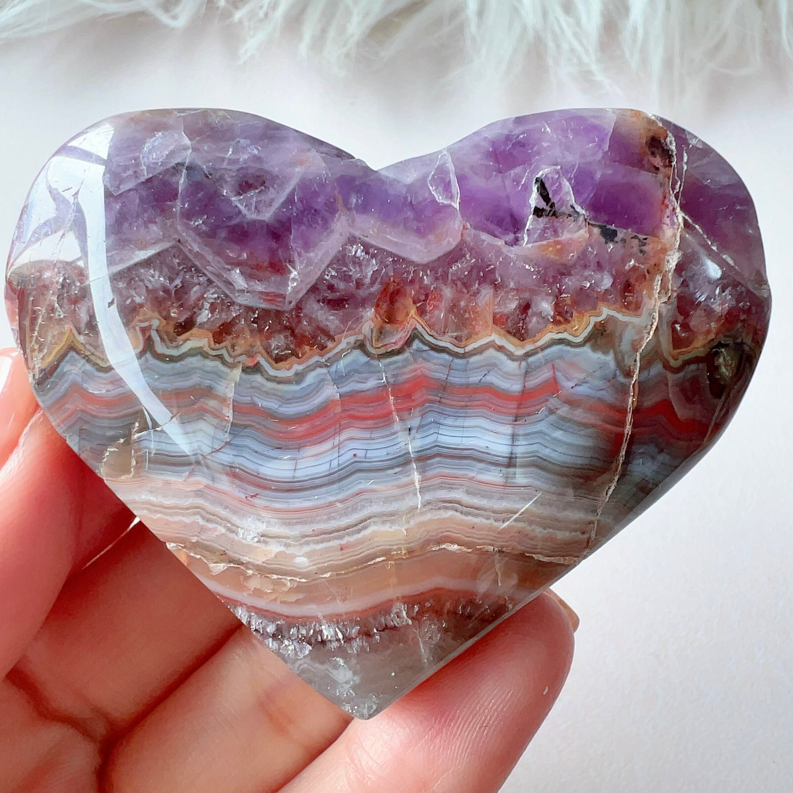 アメジスト ハート型置物 約20cm アメジスト ハート型置物 約20cm アメジスト ハート型置物 約20cm