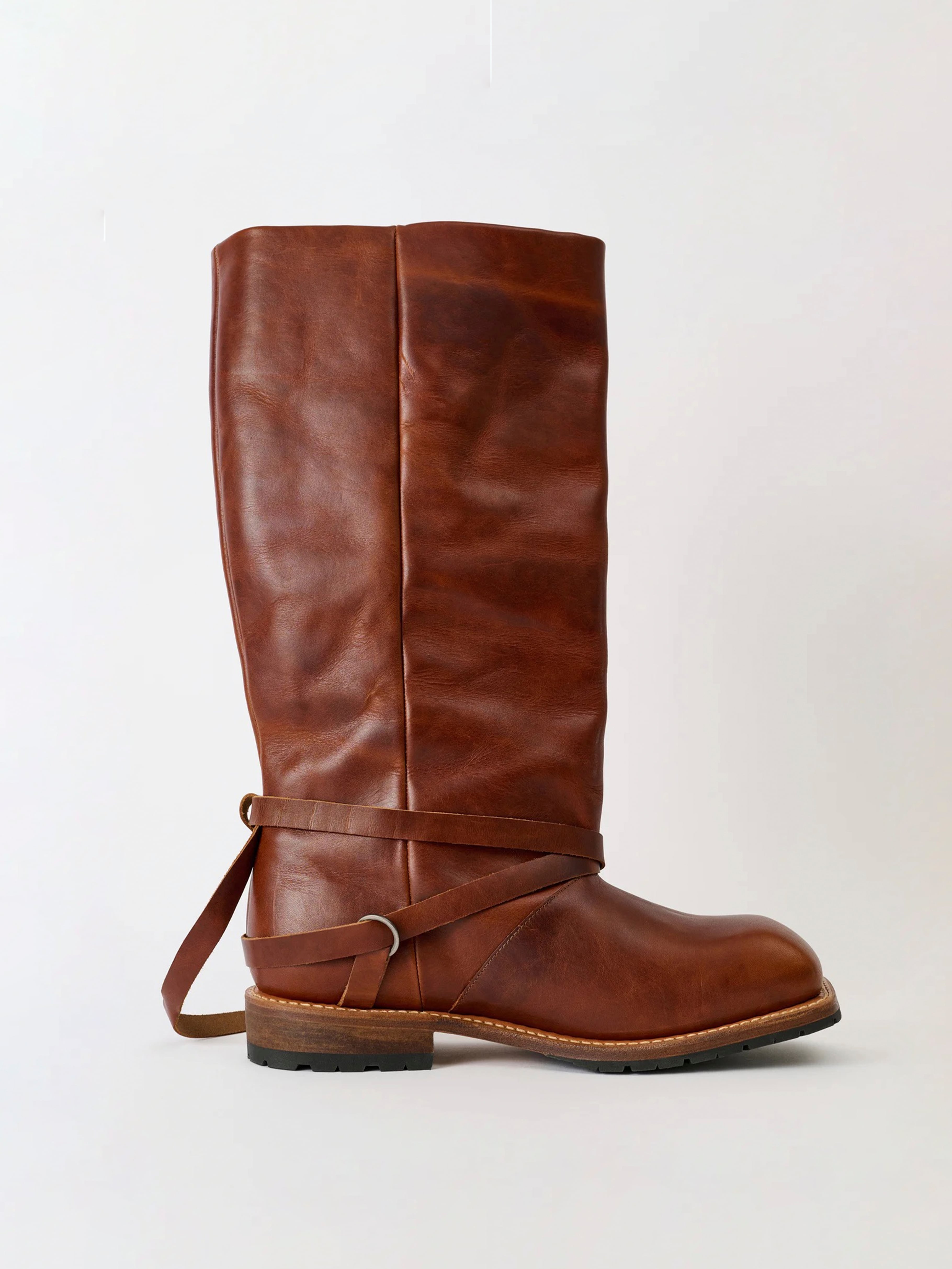OUR LEGACY HIGH ENGINE BOOT Whiskey Rich Calfskin A2267HW | BEST