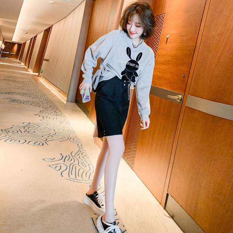 プリントルーズセーター パンツ ショーツ オータム 大人ガーリー スウィート キュート カジュアル 秋物 ブルマー MIUCO5680290944