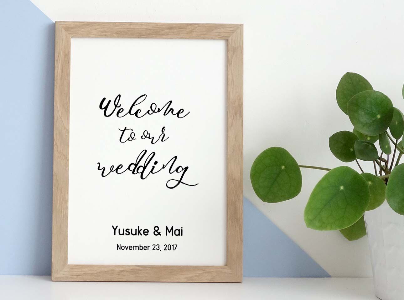 【THE Simple3】オーダーメイドウェルカムボード