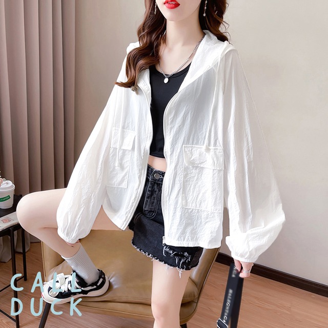 ブルゾン 長袖 レディース 送料無料 シアー カーディガン フード付き 羽織り アウター 春夏秋 141973