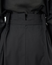 i’m here - UN(I)FORM Pleats Skirt :Navy|制服ウール混/4面プリーツ/ウォッシャブル