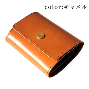 左利き用ボタンミニ財布 各色【受注製作】