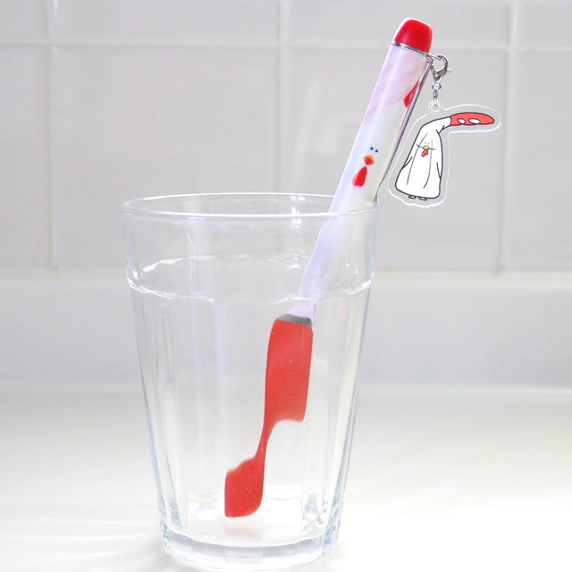 兄弟チャーム付きボールペンセット（実写）