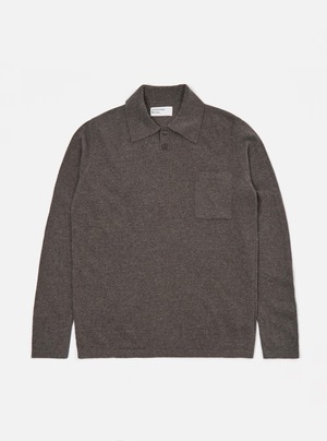 【Universal Works.】Loose Polo / Grey Wool Cashmere Mix ユニバーサルワークス