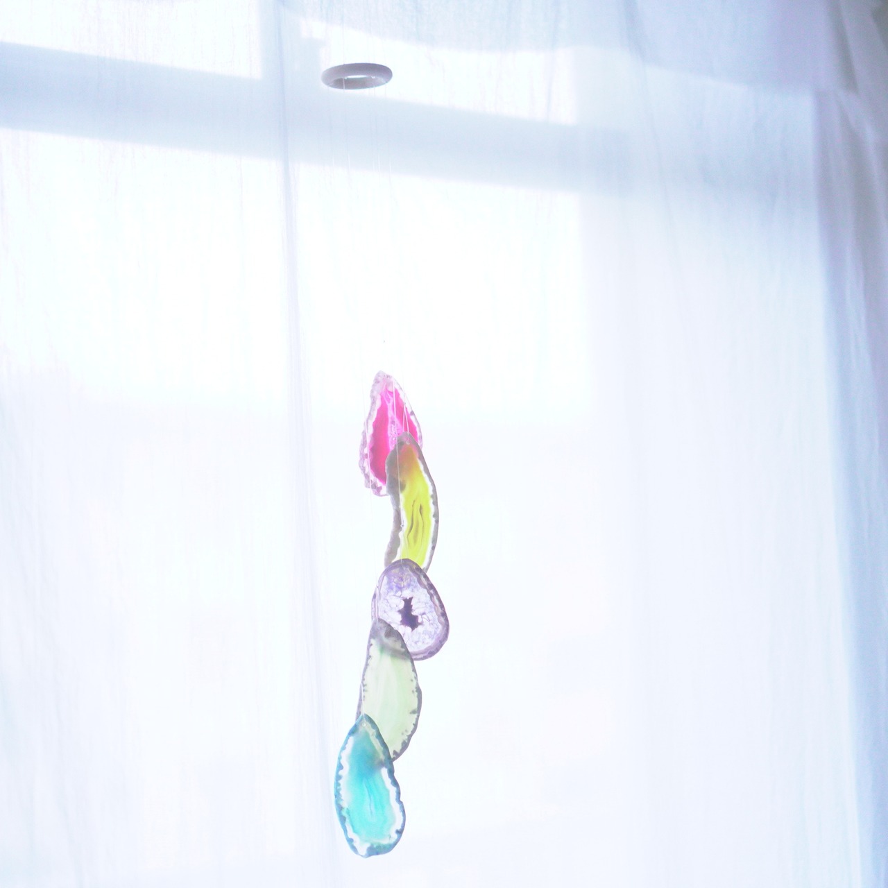 Clear Rainbow 15 - アゲートヒーリングチャイム / Agate Sun Catcher Wind Chime 499