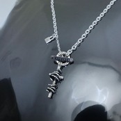 THORNY CROSS T-BAR NECKLACE / ソーニークロスTバーネックレス