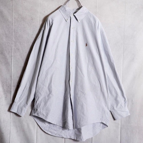 Ralph Lauren コットンシャツ ストライプ YARMOUTH 90s Ralph Lauren コットンシャツ ストライプ YARMOUTH 90s