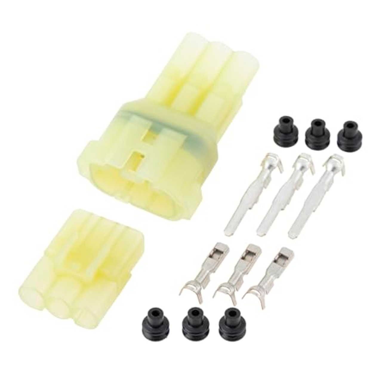 キジマ(Kijima) バイクパーツ カプラーハウジング 3極 HM090 オス/メス1対 汎用 1セット 304-7131