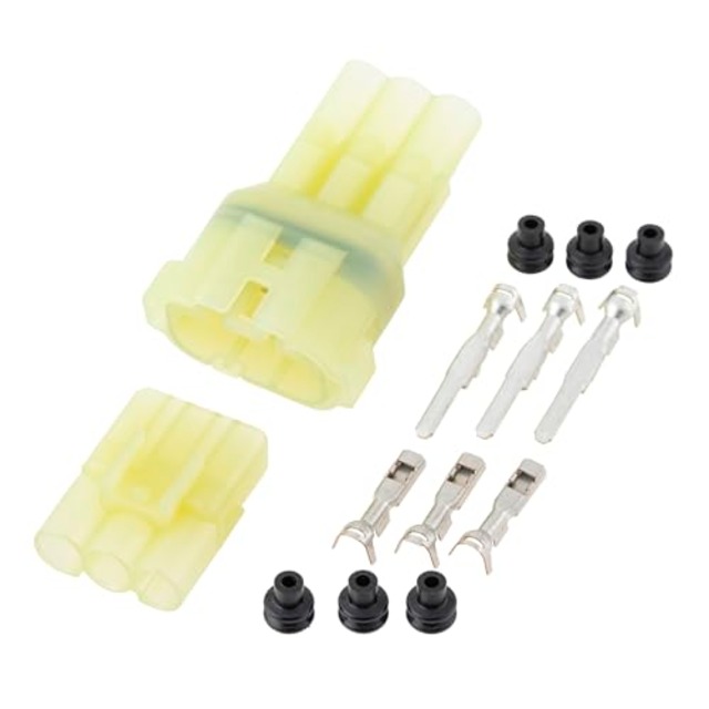 キジマ(Kijima) バイクパーツ カプラーハウジング 3極 HM090 オス/メス1対 汎用 1セット 304-7131