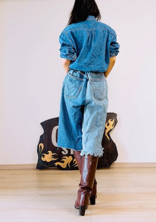 Levi's リメイクハーフパンツ　ウエスト90cm