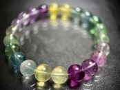 カラフルフローライトブレスレット