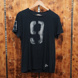 ralphlauren Tシャツ 9番 M /ラルフローレン ブラック 黒