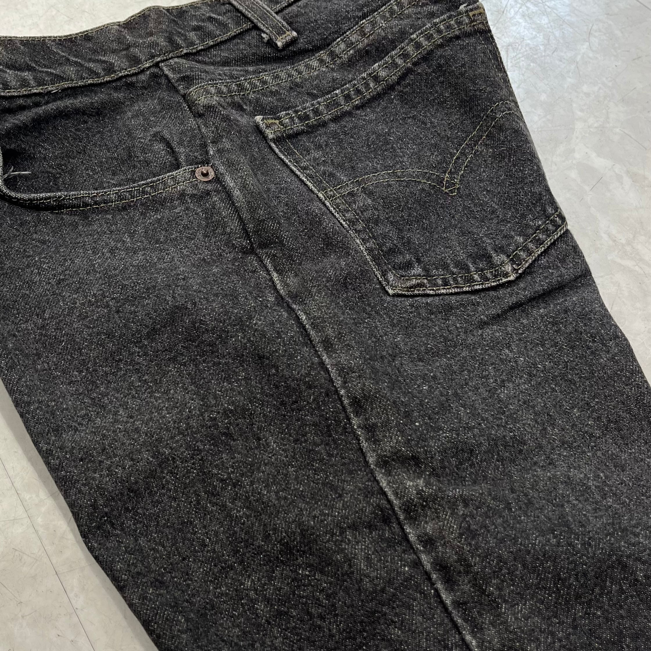 希少 90's ヴィンテージ levi's 517 BlackデニムW32L34 1990s Levi's 517 Black Boots Cut Jeans / Denim Pants リーバイス