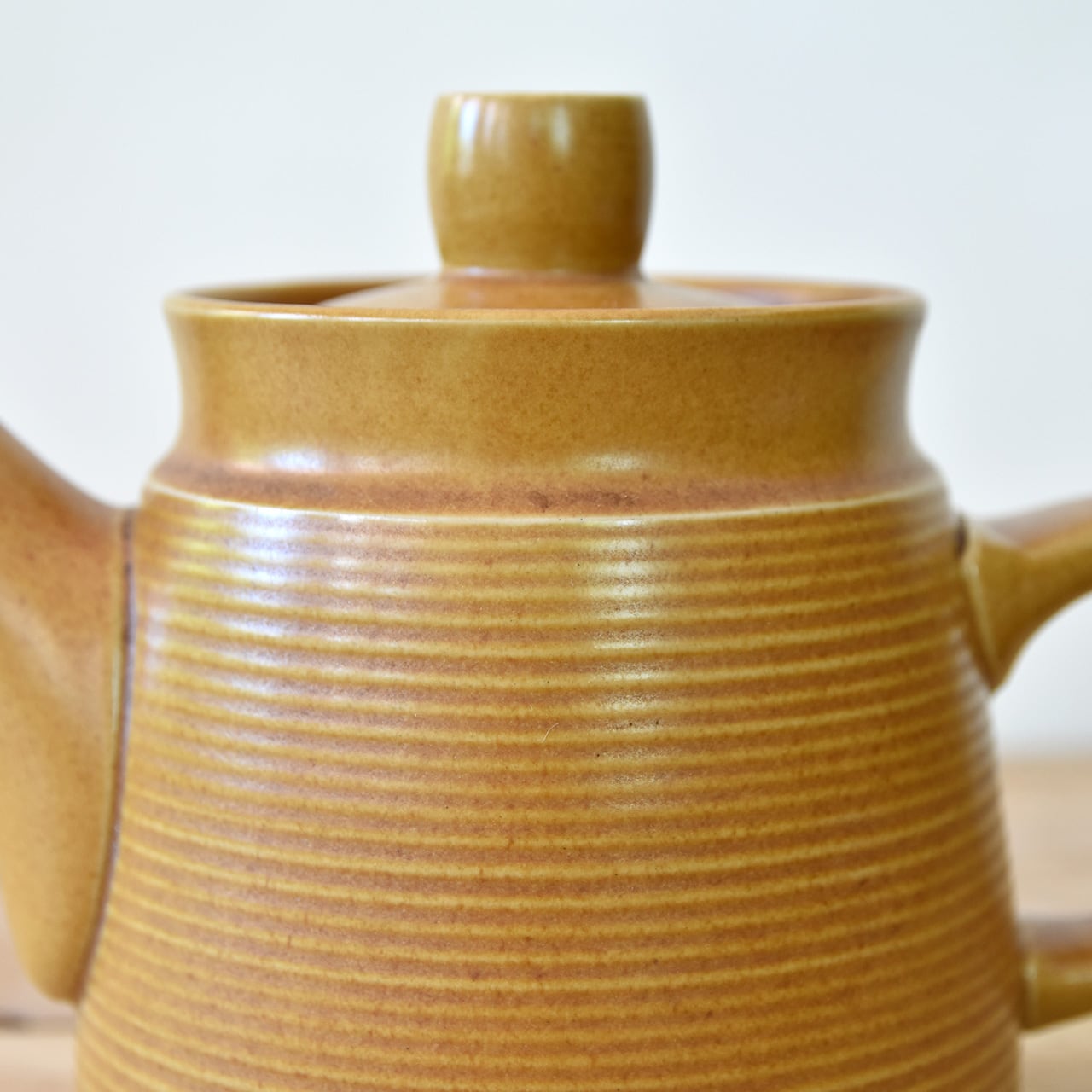 Langley Denby デンビー 英国 ヴィンテージ ティーポット ポット 紅茶 雑貨 イエロー 陶器 モダン 食器 ジャグ 93108 Denby Canterbury Tea Pot / デンビー カンタベリー ティーポット