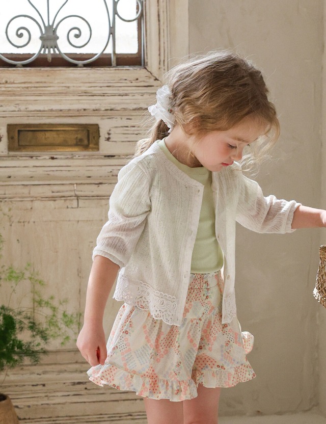 【取寄】flo｜Rita cardigan｜リタカーディガン｜90-140｜kids&jr｜26 summer