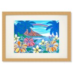 Art Print A4（Blue Diamond Head）with Frame