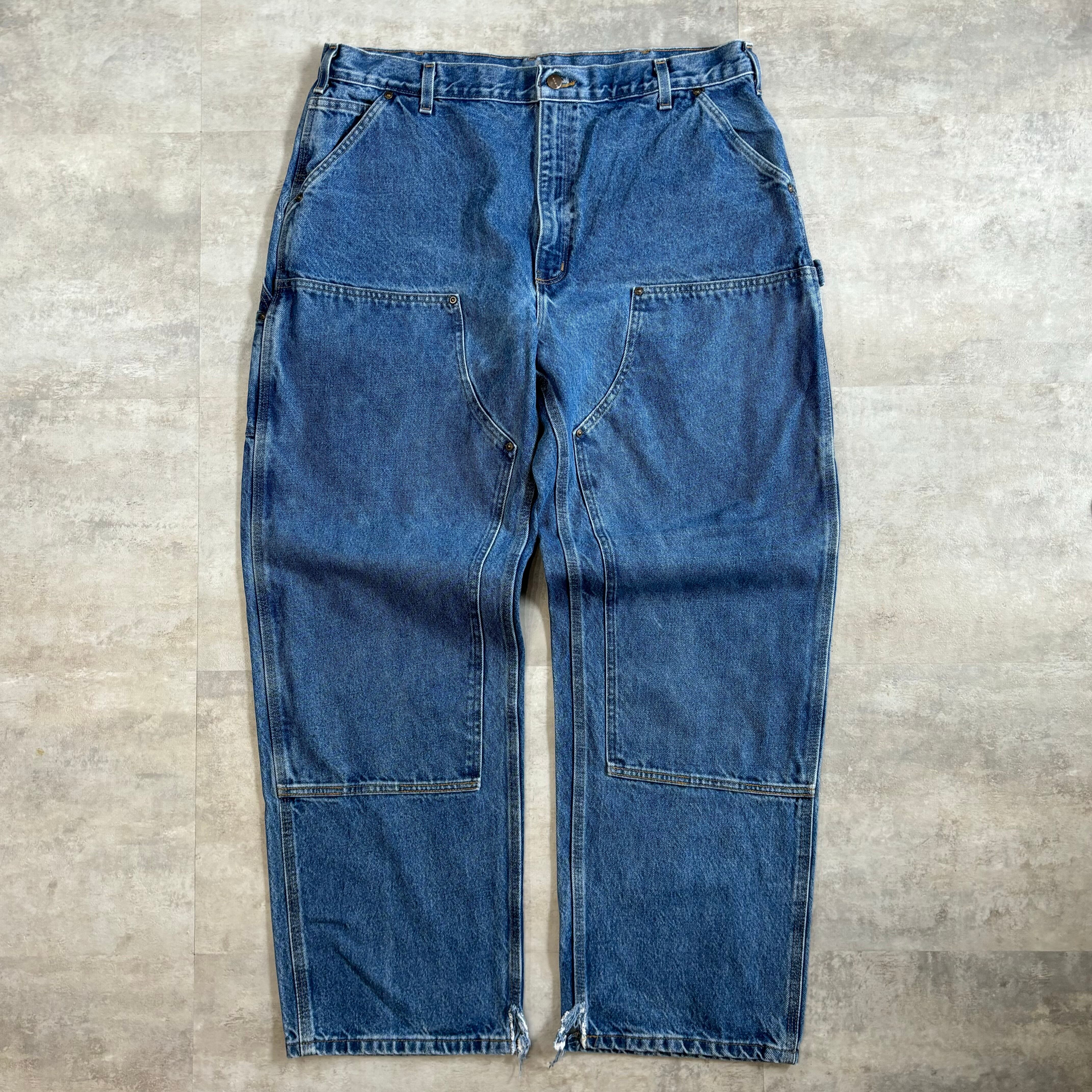 《実寸w38l31》carhartt ダブルニー デニムパンツ ワークパンツ no.1468