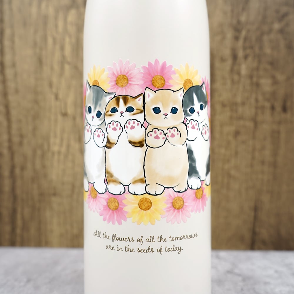 猫ステンレス魔法瓶(モフサンド炭酸対応ボトル)おはな | マスノヤ衣料 猫ステンレス魔法瓶(モフサンド炭酸対応ボトル)おはな | マスノヤ衣料