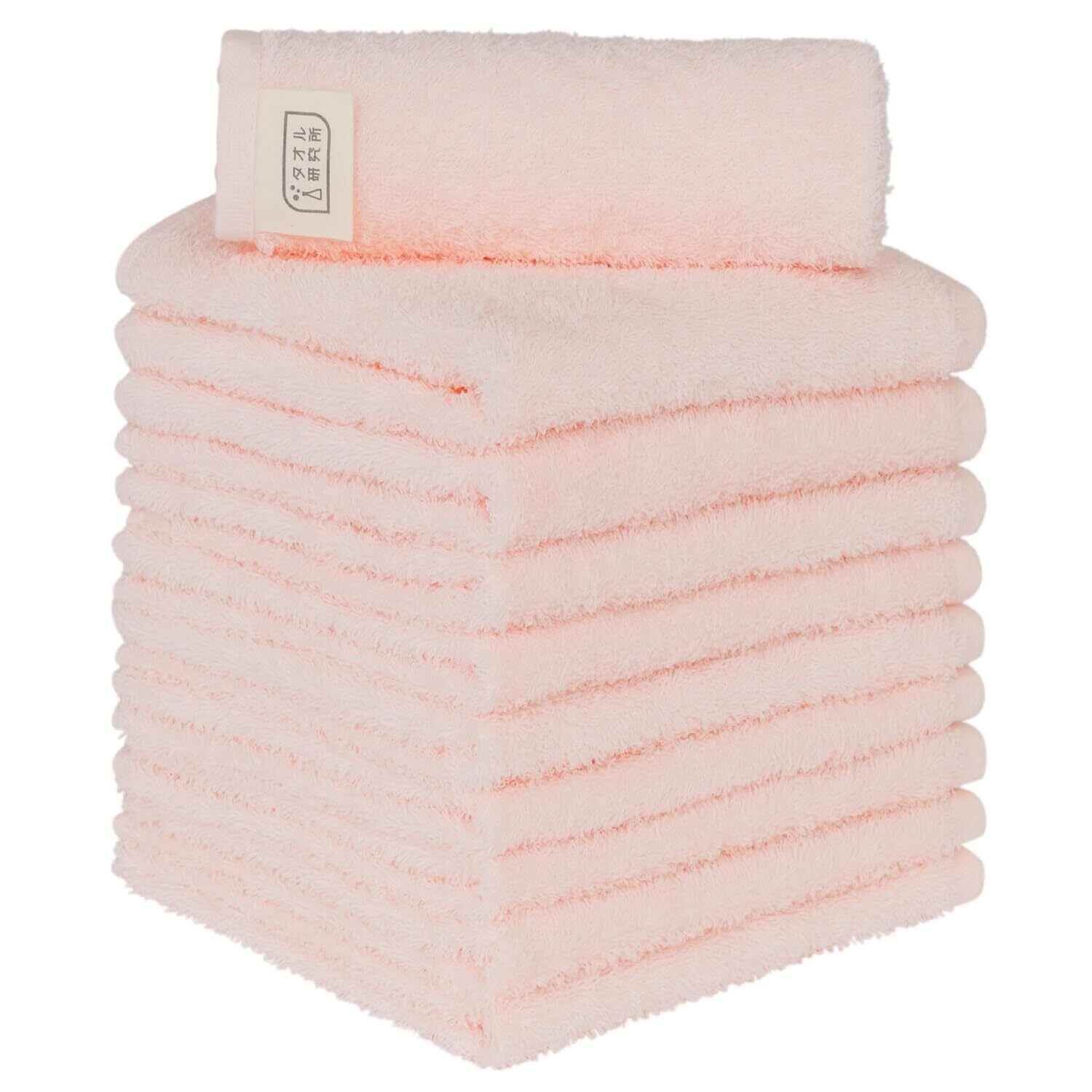 タオル研究所 [軽さの理由] #006 ハンドタオル ライトピンク 桜色 10枚
