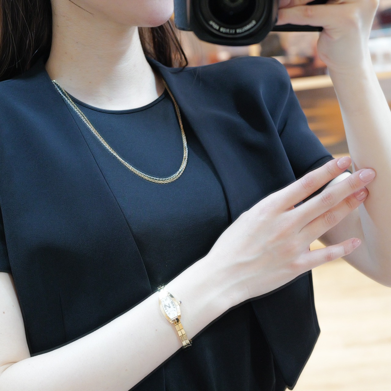 カルティエ トリニティ３カラーチェーンネックレス　購入証明書付