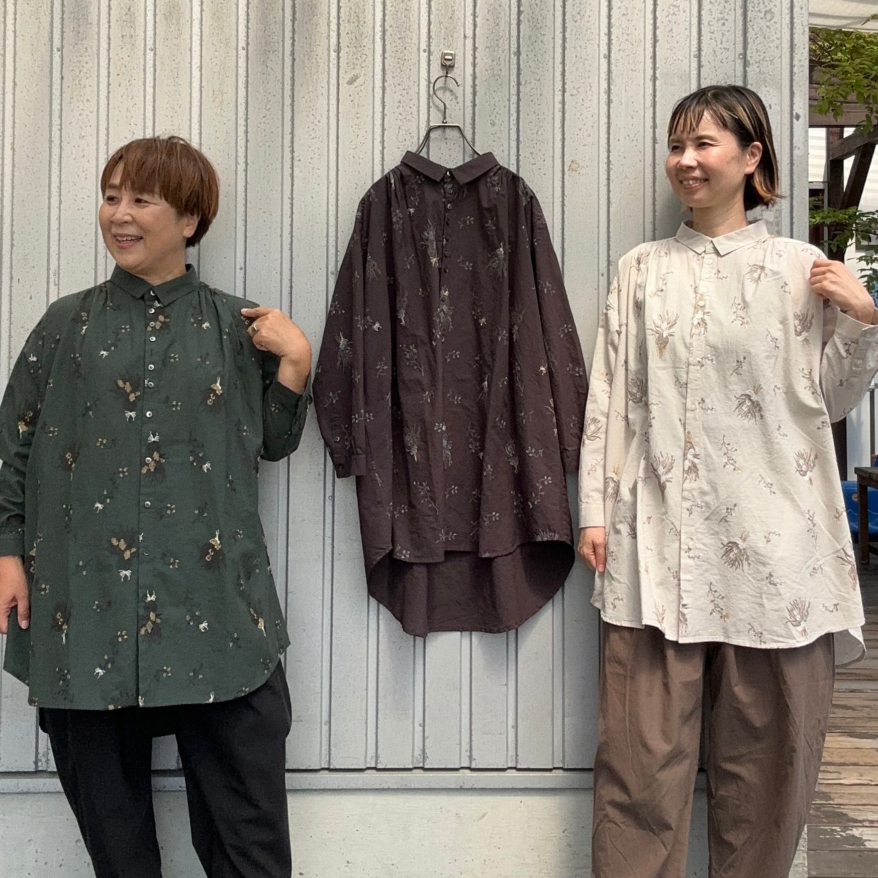 総柄刺繍シャツチュニック/ tukuroi'25AW/TK613259 | WACKY