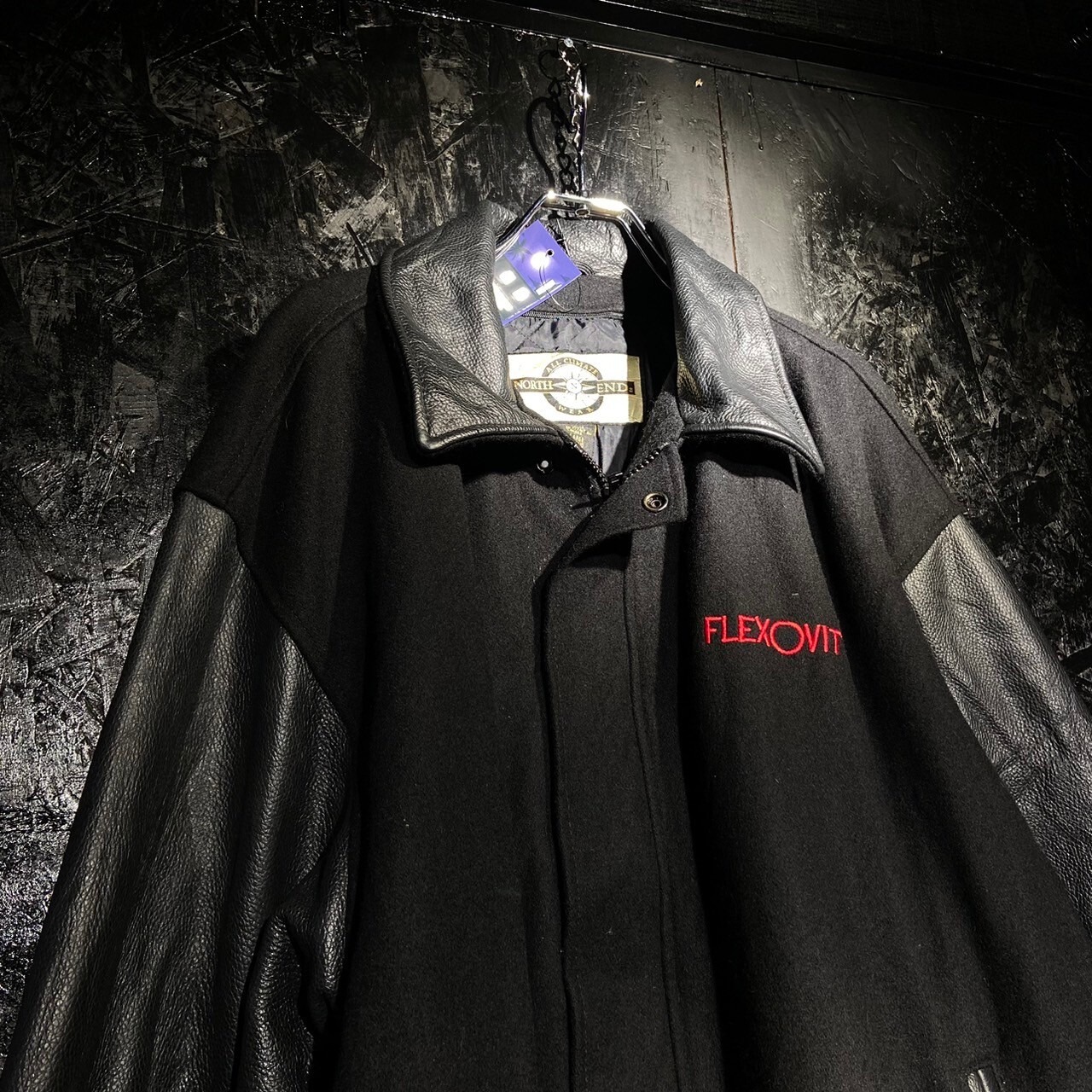 NORTH END FLEXOVIT　Leather×Wool　STADIUM　JUMPER
